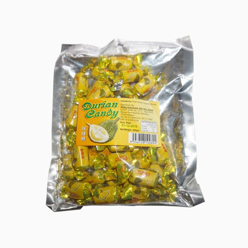 Durian-Candy-Packet-Product-e1545202829529.jpg Durian Candy Packet 200gm - Image 1